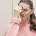 woman with headache