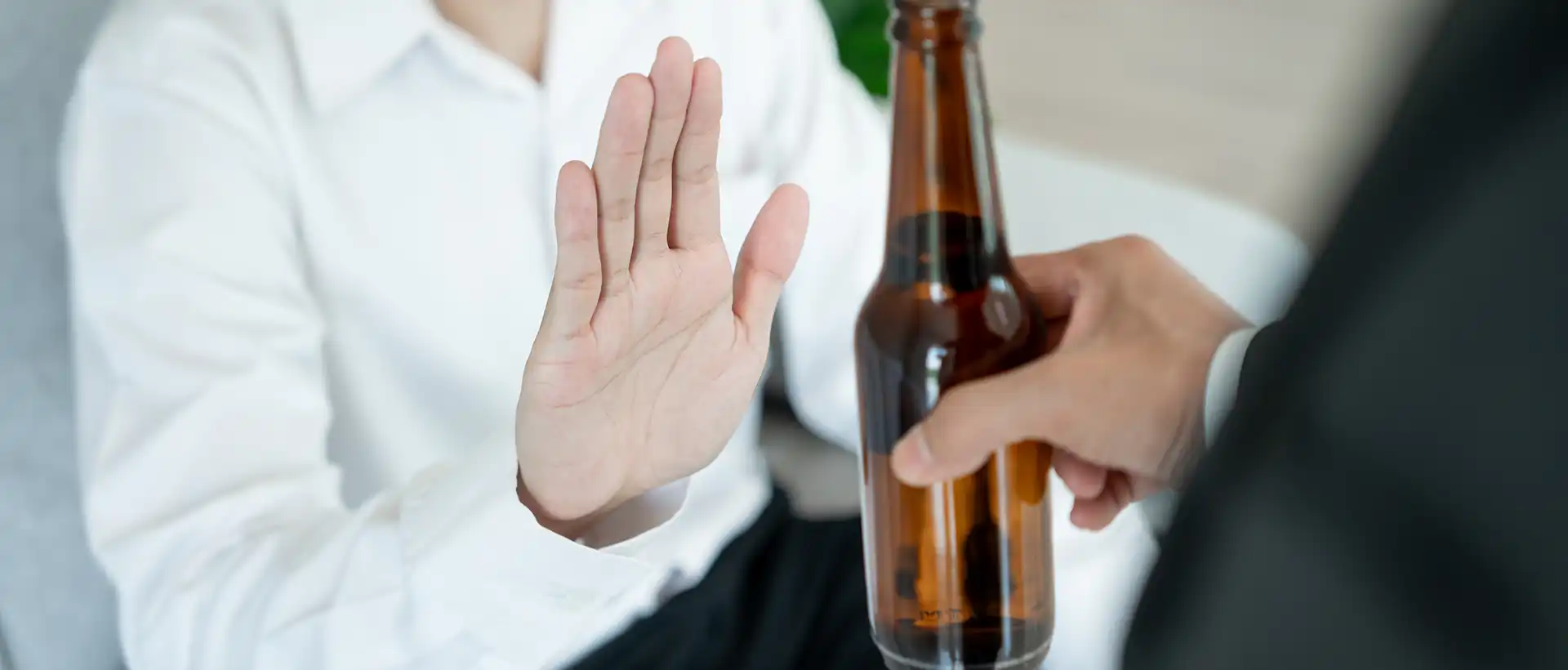 rejecting alcohol