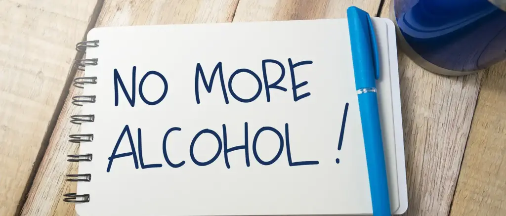 No more alcohol.