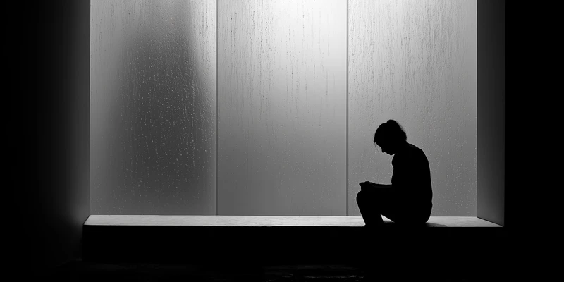 contemplation monochrome silhouette luminous space