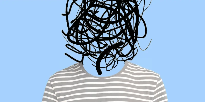 frustrated man with nervous problem feel anxiety confusion